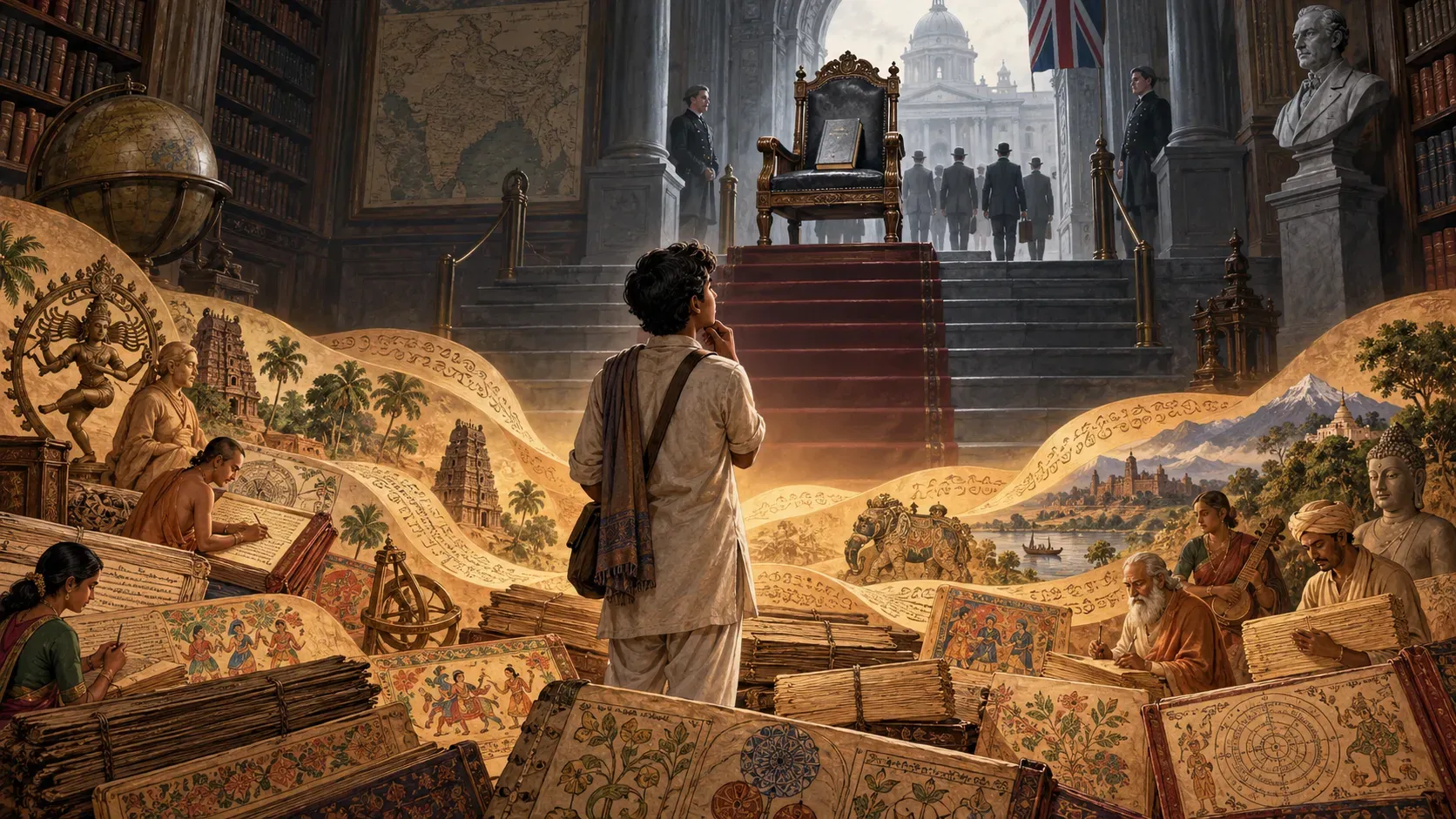 An Indian student standing between a living inheritance of languages and an imposed hierarchy