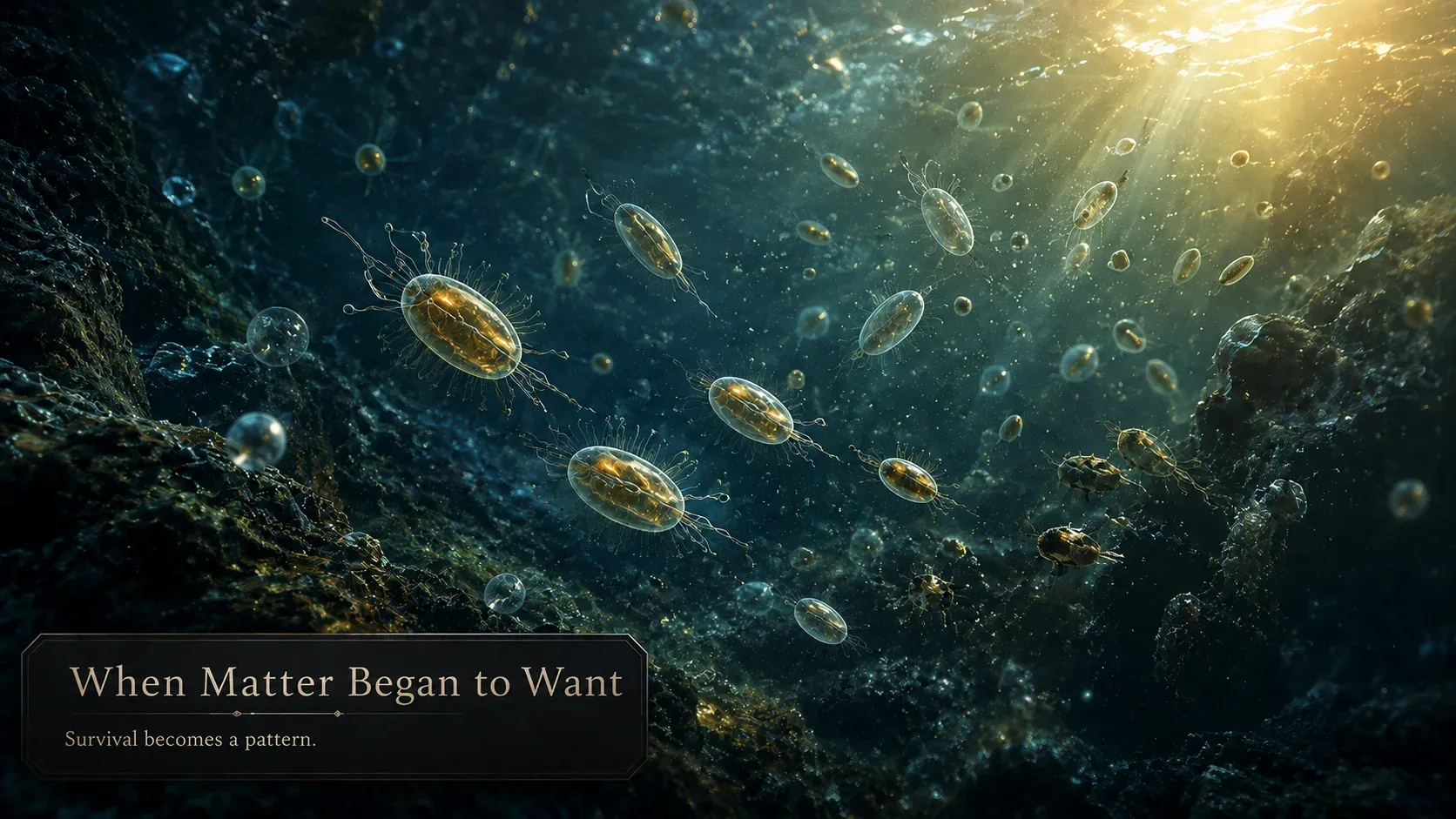 When Matter Began to Want