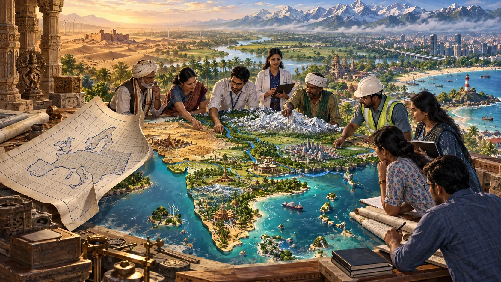 Indian citizens designing systems around the scale and geography of their own country