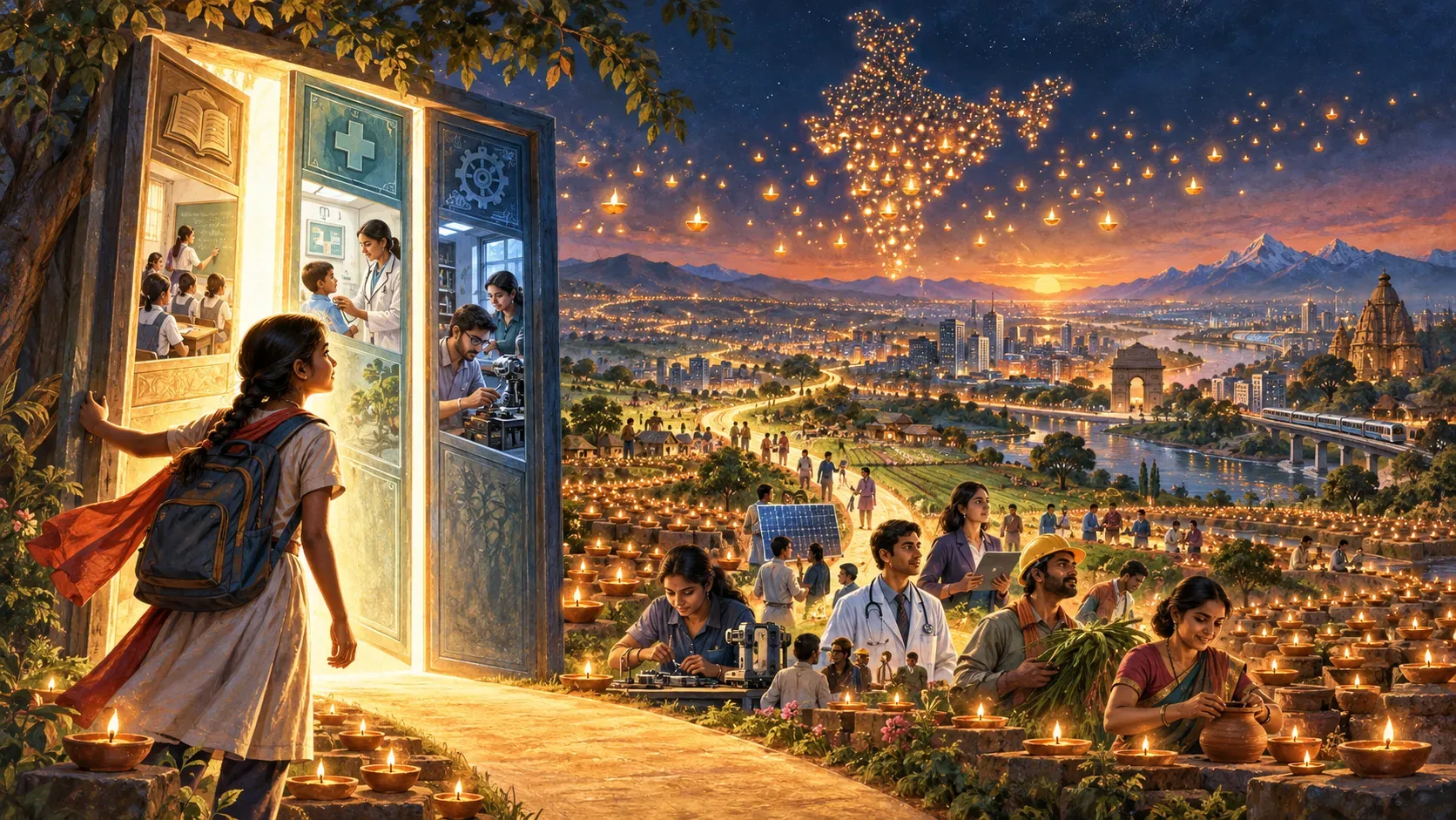 Opportunity lighting countless lamps across India as human potential awakens