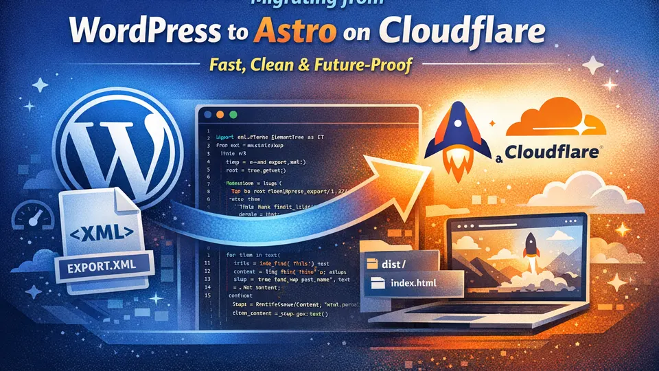 Migrating from WordPress to Astro on Cloudflare thumbnail